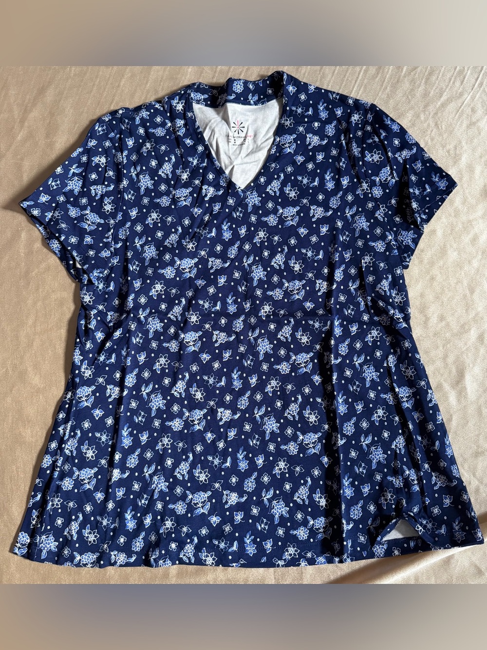 Isaac Mizrahi Live! Essentials Printed Pima Cotton Top medium a513676